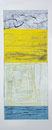 Ohne Titel, Holzdruck auf Leinwand, 50 x 120 cm