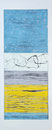 Ohne Titel, Holzdruck auf Leinwand, 50 x 120 cm