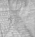 Szene aus "The Bride of Frankenstein" Bleistiftzeichnung
