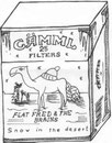 Illustration für die CD Snow in the Desert von Flat Fred and the Brains