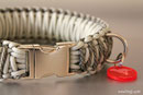 KingLuy Paracord Halsband Silver Surfer