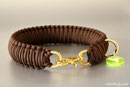 KingLuy Paracord Halsband Walnut Deluxe