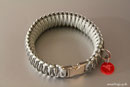 KingLuy Paracord Halsband Silver Surfer