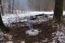 Wiedererwecktes Holzfällerfeuer (Foto: E.Klein)