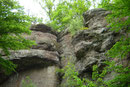 Block-and-ash-flow-Ablagerungen des extrusiven Rhyolith-Doms des Donnersbergs, Falkensteiner Tal (Foto: S. Funk)