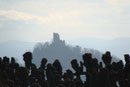 Drachenfels, vom Petersberg aus ... (Foto: E. Klein)