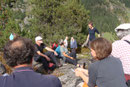 Geologische Exkursion im Rahmen des Alpforums 2013 auf der Alp Golzern Foto: E. Klein