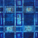 ohne Titel, 1999, Mischtechnik auf Leinwand, 100x100 cm