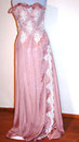 Ballkleid aus Seide mit Spitze