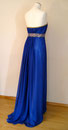 Ballkleid mit Raffung und Goldborte