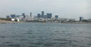 la city de rio depuis la mer..