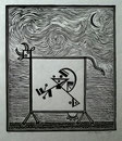 La vache - Xylogravure Epreuve d'artiste - 18 x 21 cm
