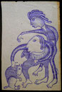 Jean Michel Chesné - Sans titre - Dessin au stylo bille - 2011 - 18 x 28 cm 
