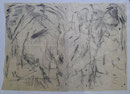 Sans titre - 2 fusains originaux assemblés - 38 x 25 cm 
