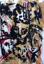 Le métro parisien - Gouache sur fond sérigraphique - 1963 - 36 x 52 cm 