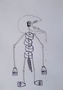 Atelier de l'épluche doigt - Sans titre - Encre originale - 2006 - 14,5 x 20,5 cm 