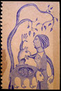 Jean Michel Chesné - Sans titre - Dessin au stylo bille - 2011 - 21 x 29 cm 