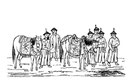 Chevaux de la cour