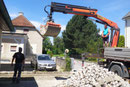 Kranarbeiten mit Greifer