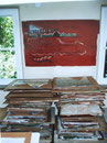 die Mosaikplatten, von Schülern gestaltet