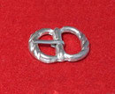 Boucle en 8 ronde. etain. largeur ceinture 1.5 cm prix: 3.20 €