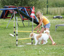 Joana & Famke, Agility-Training bei Dog City im Sommer  2009