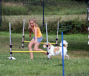 Joana & Famke, Agility-Training bei Dog City im Sommer 2009