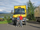 "Whiteacorn" und seine Besitzer - beim "Discovery Center"