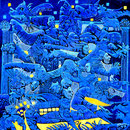 CARPO Huile sur toile 40x40 cm