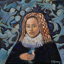 ALYA Huile sur toile 20x20 cm