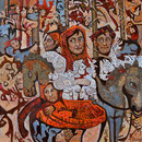 chara 60x60 Huile sur toile