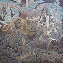SHERATAN Huile sur toile  100x100 cm