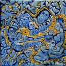 ALYA Huile sur toile 30 x 30 cm