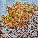 TRINCULO Huile sur toile 30x30 cm