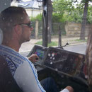 Driving a tram in Dresden 2007