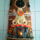 Chimenea con reloj