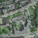 Ehemaliger Schulkomplex mit Baumbestand, Aufnahme-Datum: Google-Earth 2015