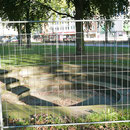 Kunst hinter einem Bauzaun, Aufnahme-Datum: 14.09.2019
