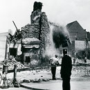 Quelle: Stadtarchiv Duisburg, Sprengung der Stadtmauer am Kuhtor 1950
