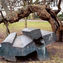 Nah-Aufnahme der Skulptur im Herbstaspekt, Aufnahme-Datum: 23.10.2016
