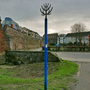 Blick vom Endpunkt des Baum-Pfades (Koblenzer Turm), es fehlen die Säulenpappeln, wann und warum die Säulenpappel beseitigt wurde entzieht sich der Kenntnis des Verfassers,  Aufnahme-Datum: 22.02.2020