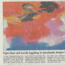Fujio Akai und Carola Eggeling in Kunsthalle Altdorf- Badische Zeitung - 15.02.2007