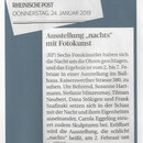 Ausstellung "nachts" mit Fotokunst - Rheinische Post - 2019