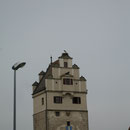 Storchennest auf dem Turm.