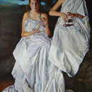 Doble retrato al óleo