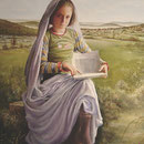 Retrato alegórico al óleo sobre tabla