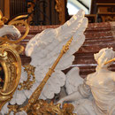 Restaurierung Karlskirche Wien 2007-2008 Glanzstuckfiguren an Orgelempore