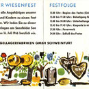  Einladung zum LETZTEN SKF WIESENFEST 1966. Innenseiten. © SKF Group