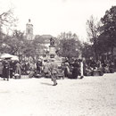 Der Marktplatz mit Blick auf die Johanniskirche