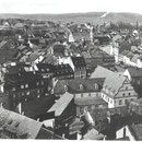 Rechts unten unterhalb des Schrannengebäudes ist die Synagoge zu erkennen